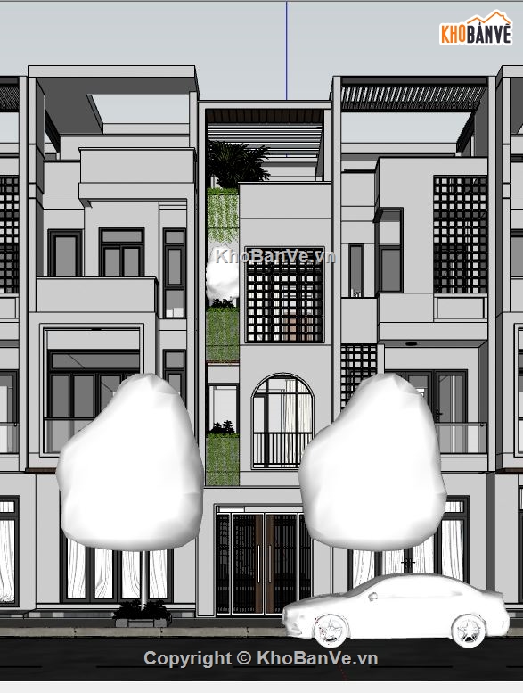 file su nhà phố 4 tầng,mẫu nhà phố 4 tầng,file sketchup nhà phố 4 tầng,model su nhà phố 4 tầng,nhà phố 4 tầng sketchup