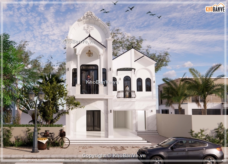 phong cách cổ điển,Mẫu nhà phố,cổ điển,nhà cổ điển