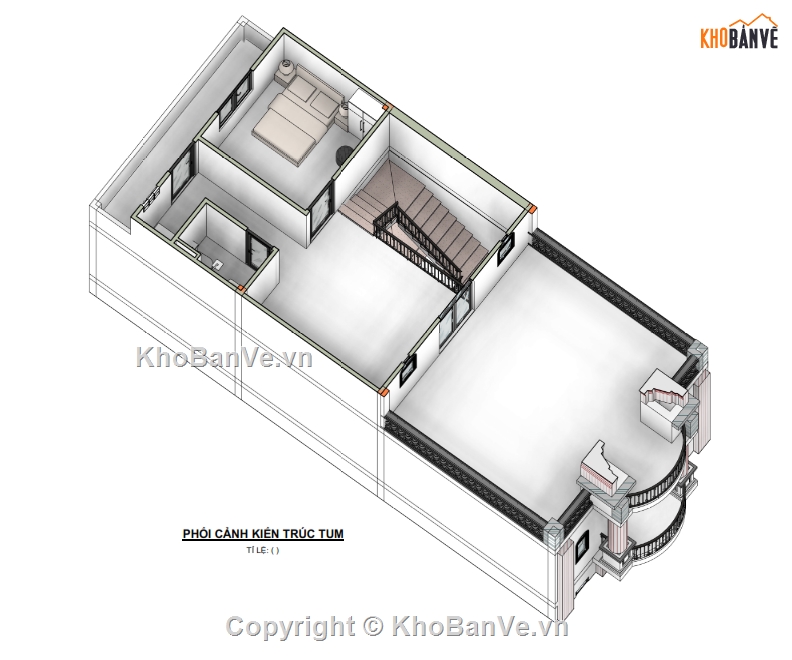 nhà phố tân cổ điển 6x16m,nhà ống 4 tầng 1 tum,bản vẽ nhà phố 4 tầng,revit nhà phố 5 tầng,file revit nhà phố 5 tầng