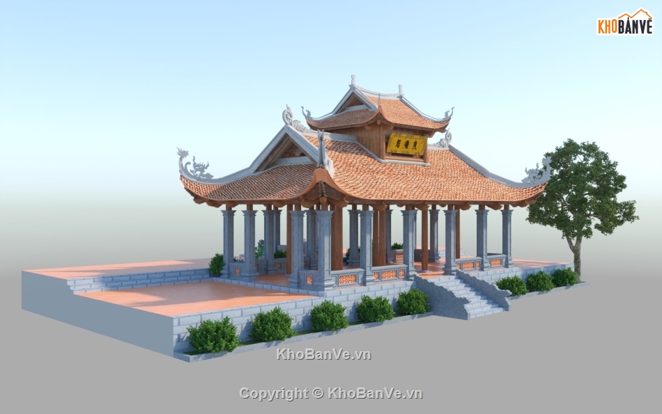 mẫu chùa,chi tiết mái,file cad chùa đẹp,bản vẽ chi tiết chùa,thiết kế nhà tiền tế