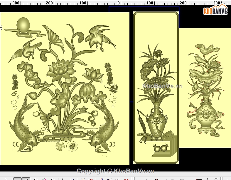 sen 3d,Mẫu tranh 3d,Jdpaint bình sen,tranh sen 3d,hoa sen 3d