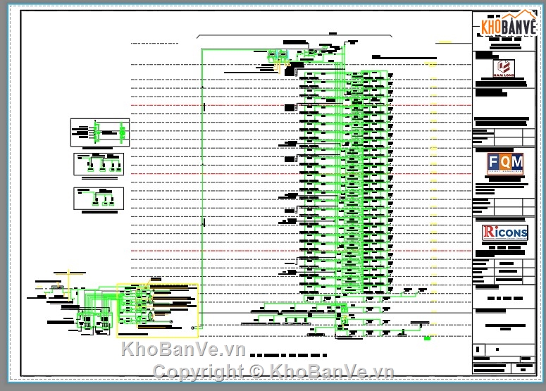 Cấp thoát nước nhà cao tầng,cấp thoát nước nhà 29 tầng,file cad cấp thoát nước