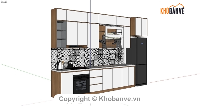 Sketchup,tủ bếp chi tiết,tủ bếp,tủ,Sketchup bếp,Model su thiết kế tủ bếp
