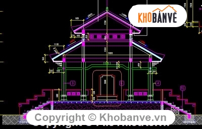 Bản vẽ autocad,Bản cad thiết kế,chùa an lập,thiết kế chùa An Lập