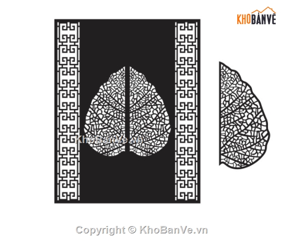 CNC vách ngăn,File cnc vách ngăn lá,autocad vách ngăn cnc