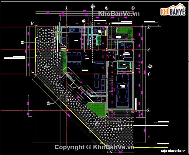 thiết kế nhà vườn,nhà vườn 5 tầng,thiết kế nhà góc,bản vẽ nhà góc,bản vẽ