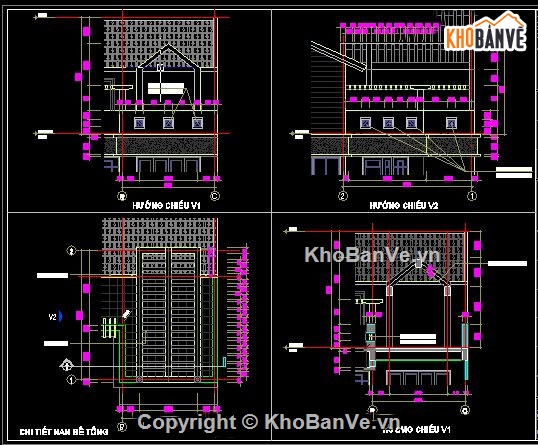 thiết kế nhà vườn,nhà vườn 5 tầng,thiết kế nhà góc,bản vẽ nhà góc,bản vẽ