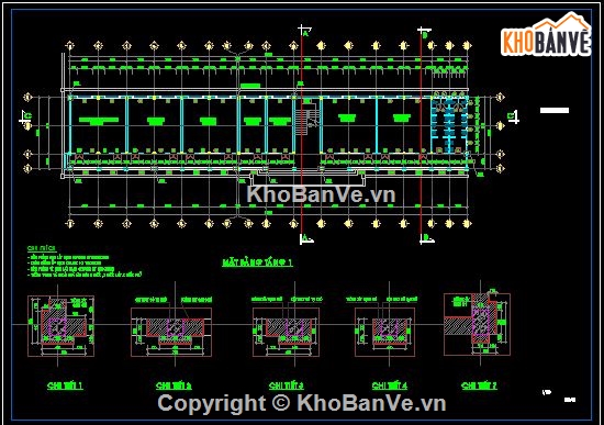 trường trung học cơ sở,Mẫu trường theo tt13 bgd,bản vẽ cad trường học,bản vẽ autocad trường học,file autocad trường thcs.