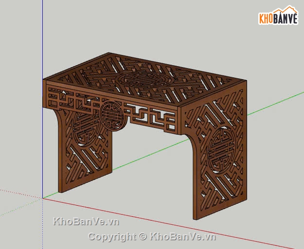 Phòng thờ file sketchup,file sketchup phòng thờ,trang thờ treo