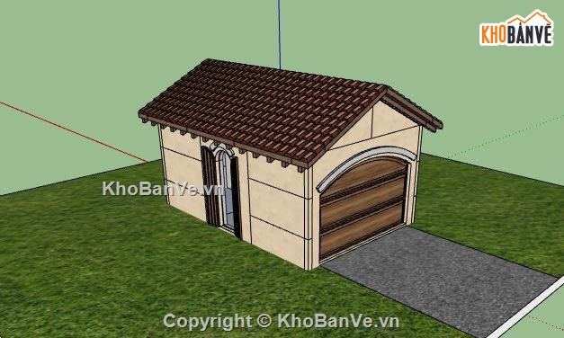 Nhà cấp 4,model su nhà cấp 4,file sketchup nhà cấp 4,nhà cấp 4 file su,sketchup nhà cấp 4