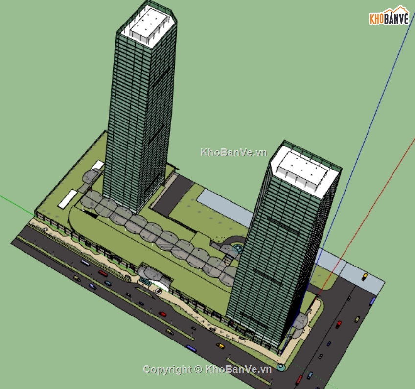 thiết kế chung cư file 3d su,sketchup dựng chung cư cao tầng,chung cư hiện đại model sketchup