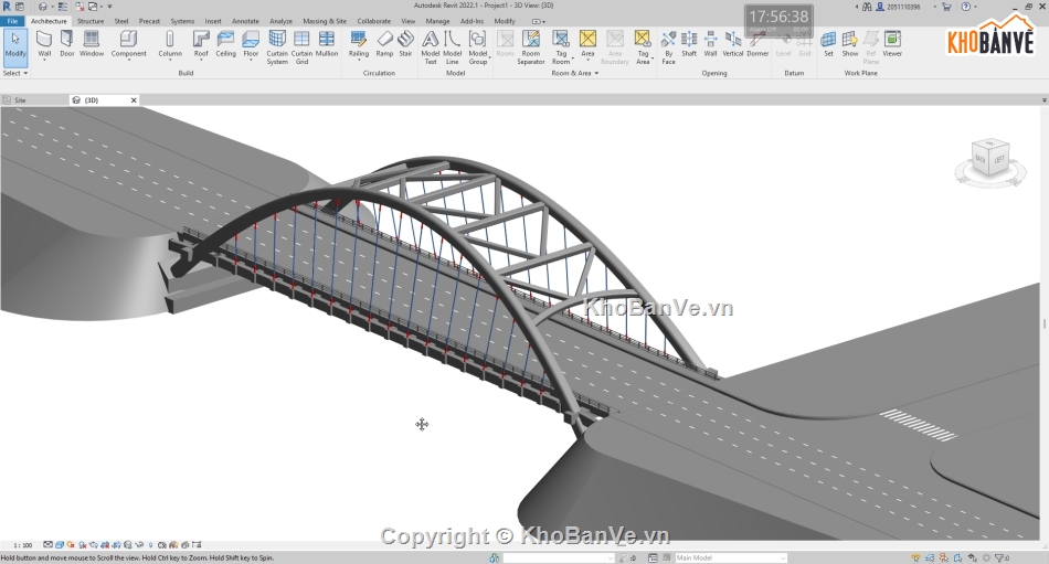 Mô hình revit cầu,Mô hình,revit cầu,revit cầu vòm