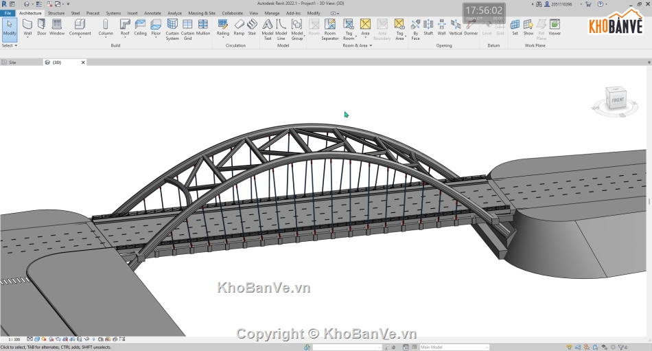 Mô hình revit cầu,Mô hình,revit cầu,revit cầu vòm