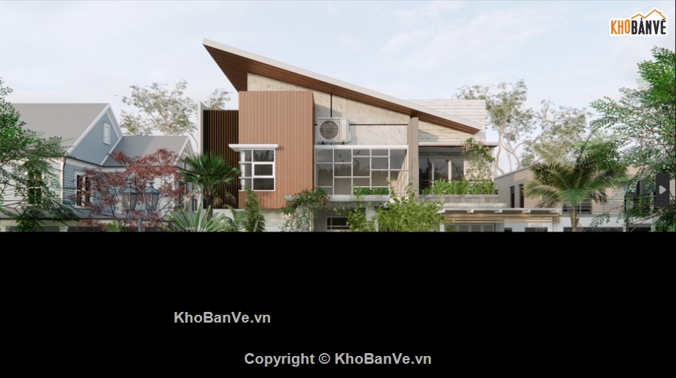 Villa sketchup model,sketchup nhà hiện đại,sketchup villa hiện đại,bao cảnh đẹp,file setting ánh sáng