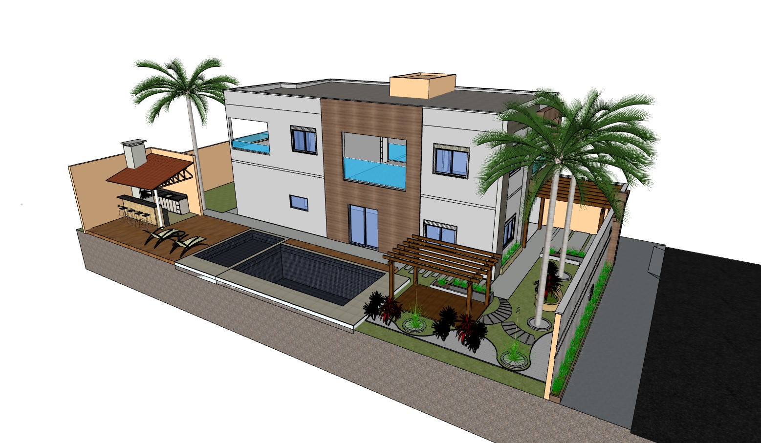 biệt thự sketchup,sketchup biệt thự,Model sketchup biệt thự,su biệt thự,sketchup biệt thự 2 tầng