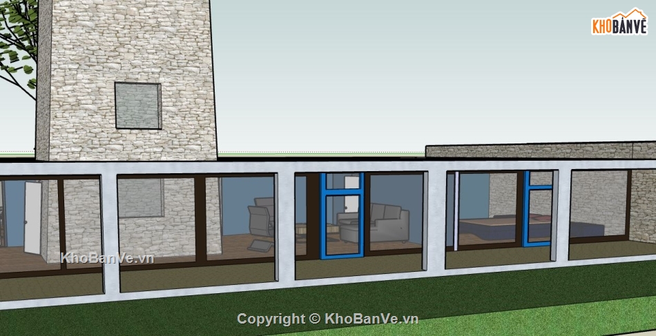 Model sketchup nhà hiện đại,model su nhà nghỉ dưỡng,su nhà nghỉ dưỡng