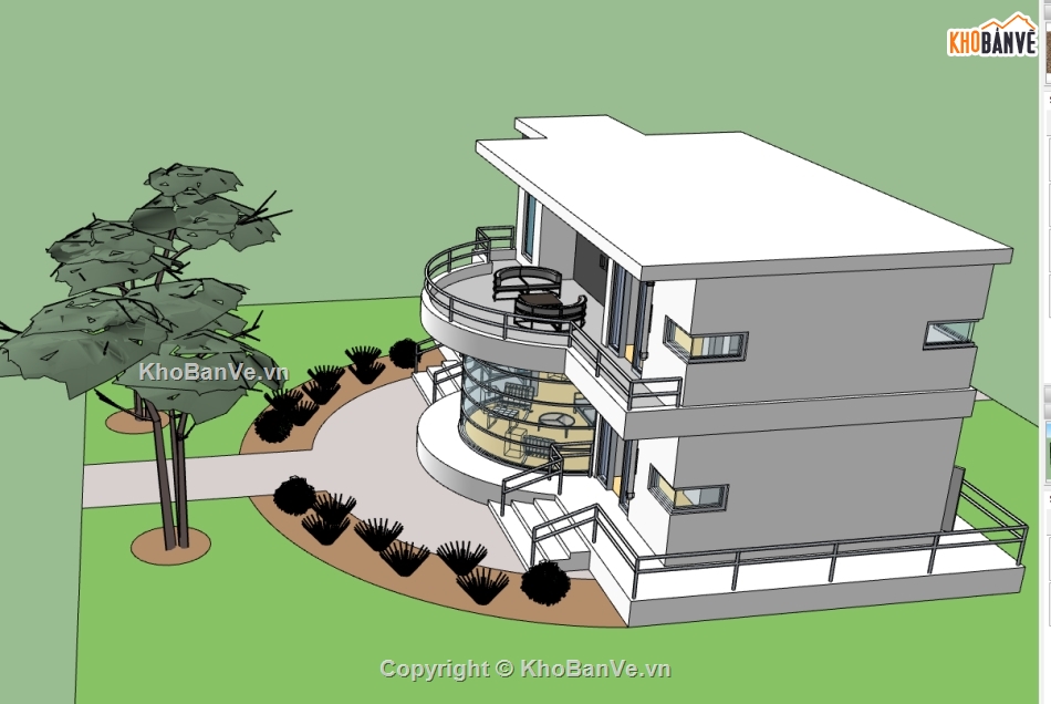 nhà 2 tầng,nhà phố 2 tầng,file su nhà phố 2 tầng,model su nhà phố 2 tầng,file sketchup nhà phố 2 tầng