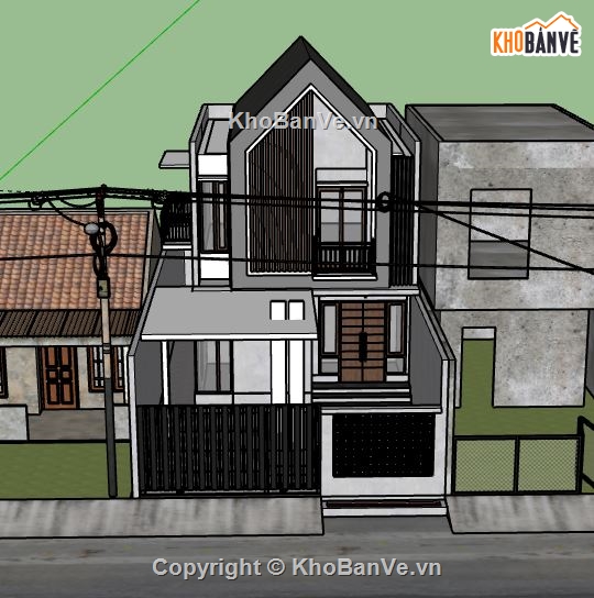 mẫu nhà phố 2 tầng,model su nhà phố 2 tầng,su nhà phố 2 tầng