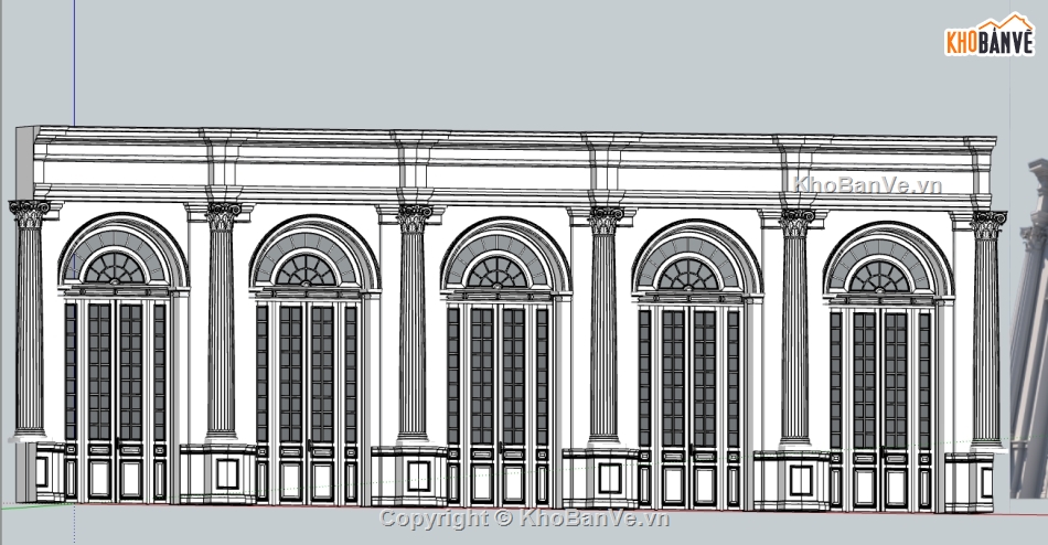 file sketchup phủ chủ tịch,file su  phủ chủ tịch,model su  phủ chủ tịch,3d phủ chủ tịch