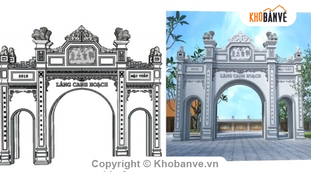 mẫu cổng,cổng làng mới,Sketchup mẫu cổng,Mẫu cổng làng,mẫu cổng đẹp,cổng làng đẹp