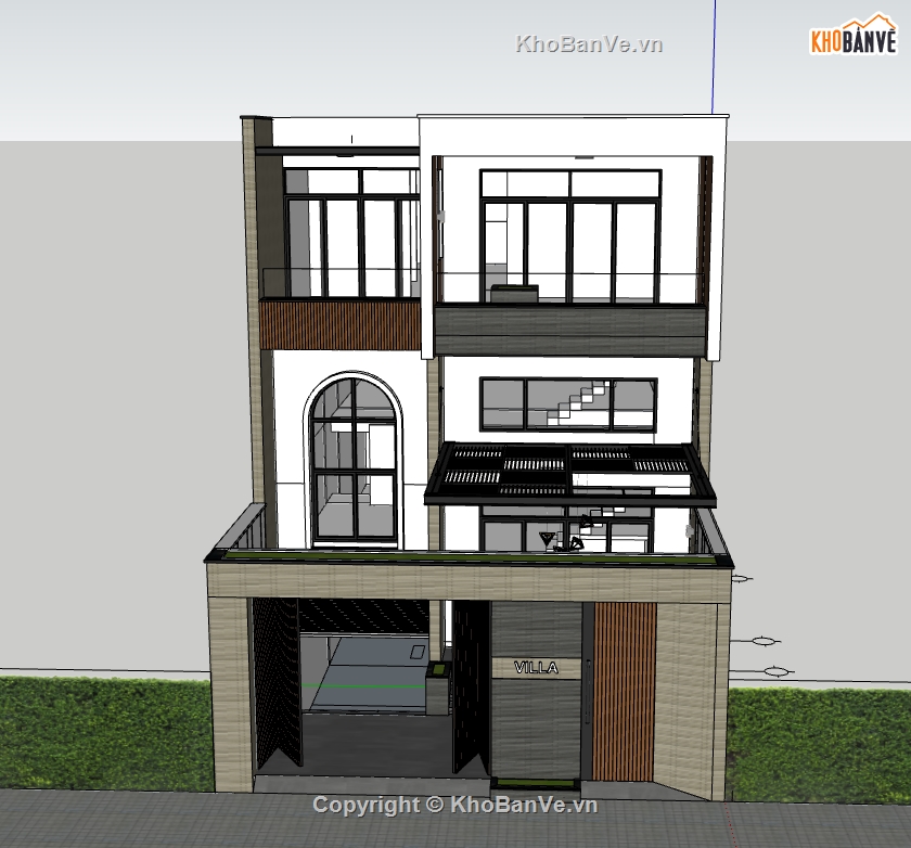 nhà 3 tầng file su,model sketchup nhà phố 3 tầng,Model 3d  nhà phố 3 tầng,3d nhà phố 3 tầng