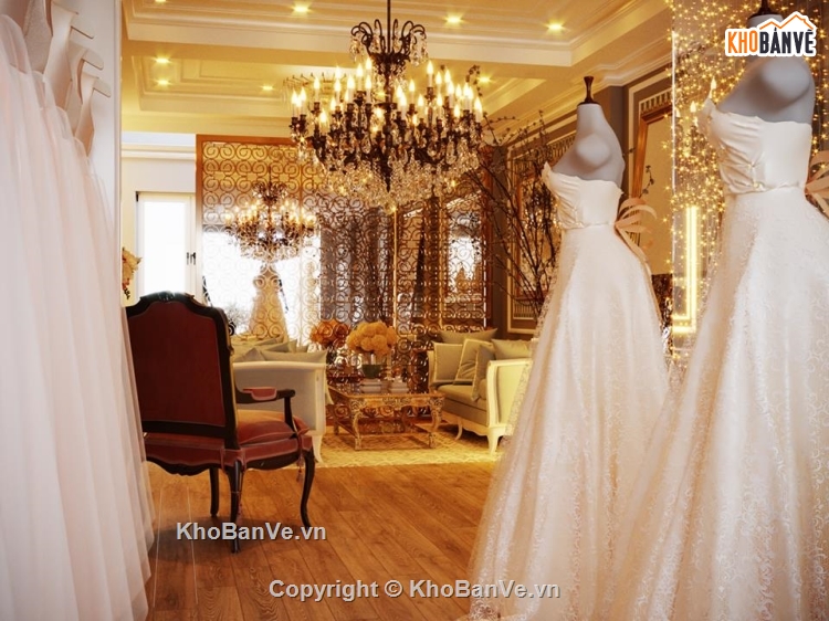 tiệm váy cưới,3dmax studio váy cưới,model váy cưới