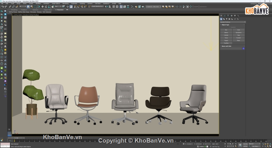 Model 3d,Model ghế,ghế xoay,ghế hiện đại