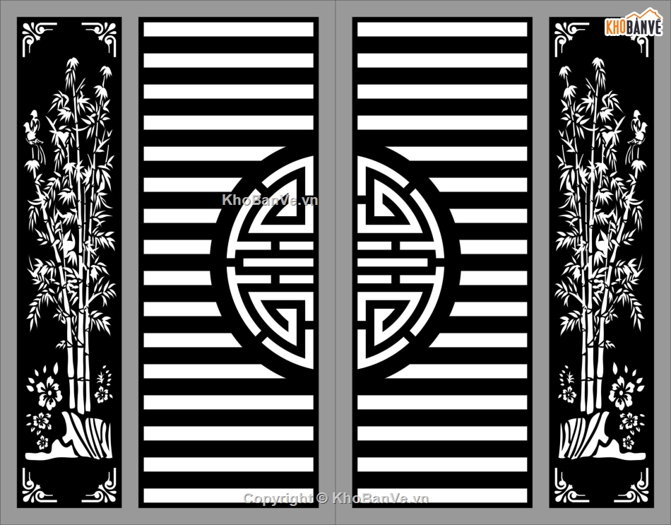 cổng 4 cánh cnc,cổng chữ thọ cnc,File cổng 4 cánh