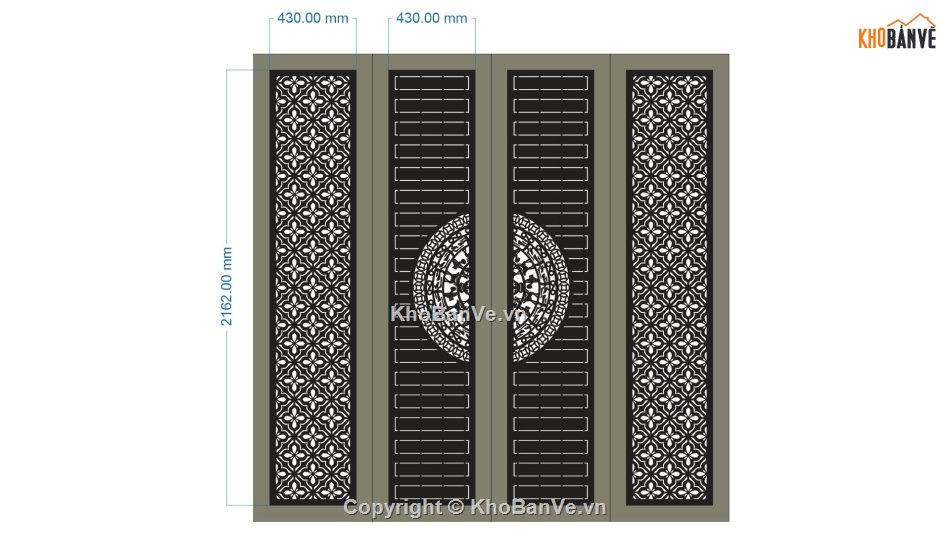 cổng 4 cánh,file cnc cổng 4 cánh,mẫu cnc cổng 4 cánh