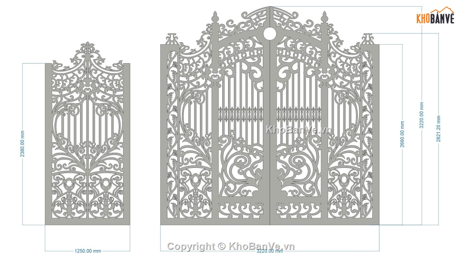 cổng cnc đẹp,cổng chính phụ cnc,file cnc cổng chính phụ,mẫu cổng chính phụ