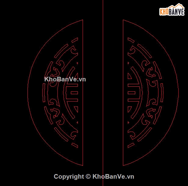 autocad hoa văn trống đồng,autocad trống đồng cổng,thiết kế trống đồng cnc