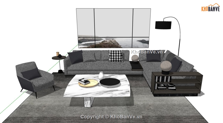 thiết kế phòng khách,nội thất phòng khách,nội thất phòn khách,Model nội thất phòng khách