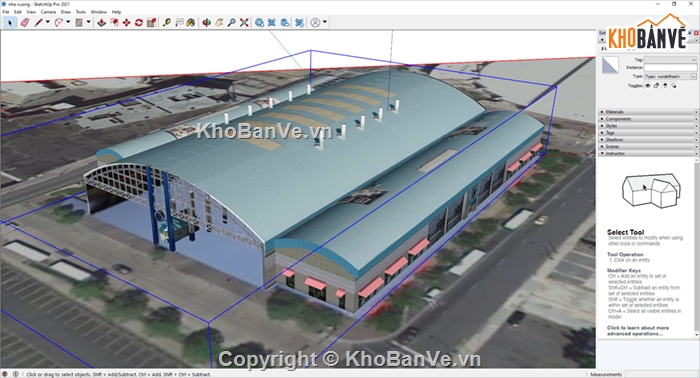 model nhà xưởng,mẫu nhà xưởng đẹp,Model sketchup nhà xưởng