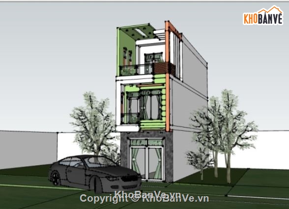 model nhà phố,nhà phố 3 tầng,nhà phố