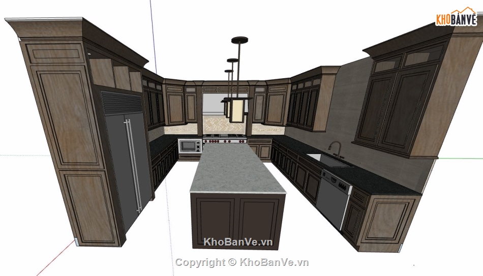 nội thất phòng bếp,phòng bếp,model phòng bếp hiện đại