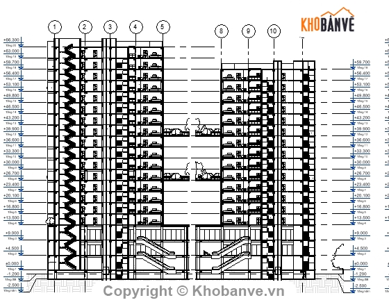 20 tầng,file thiết kế chung cư,thiết kế chung cư,file revit achitecture,Chung cư 20 tầng