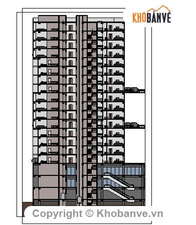 20 tầng,file thiết kế chung cư,thiết kế chung cư,file revit achitecture,Chung cư 20 tầng