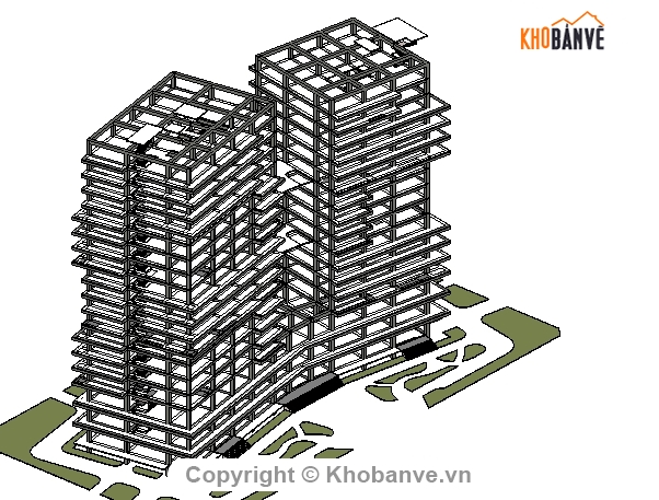 20 tầng,file thiết kế chung cư,thiết kế chung cư,file revit achitecture,Chung cư 20 tầng