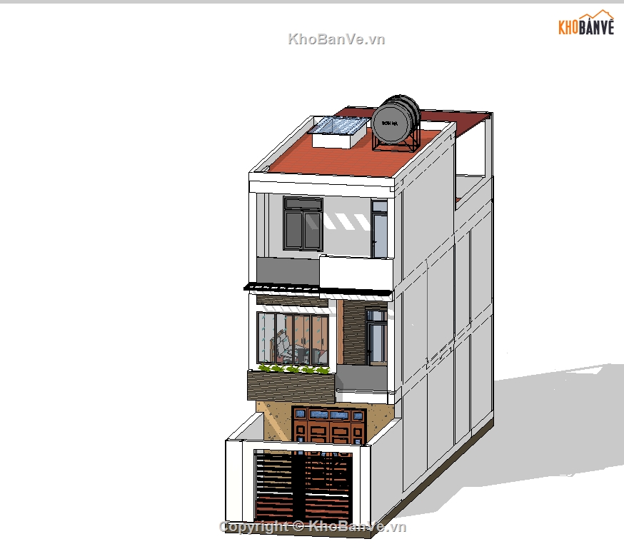 nhà phố 3 tầng,revit nhà 3 tầng,revit nhà phố,nhà 3 tầng,revit nhà phố lệch 3 tầng