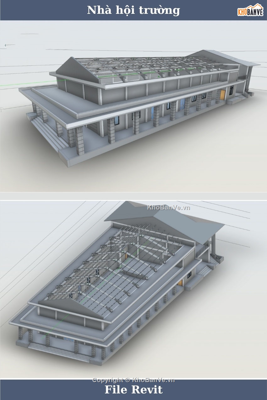 Hội trường,revit hội trường,hội trường revit