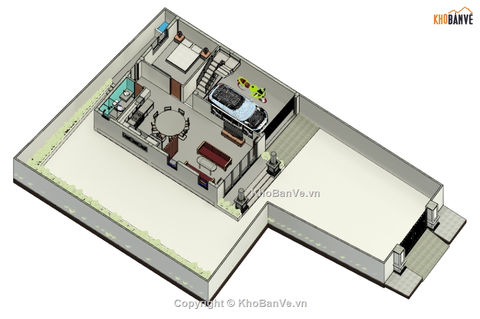 Nhà phố  2  tầng revit,revit nhà phố 2 tầng,bản vẽ nhà phố 2 tầng