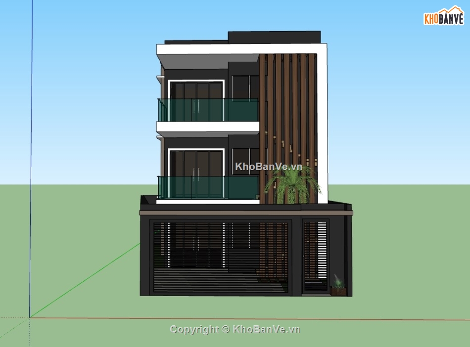 nhà phố 3 tầng,su nhà phố,sketchup nhà phố,su nhà phố 3 tầng,sketchup nhà phố 3 tầng