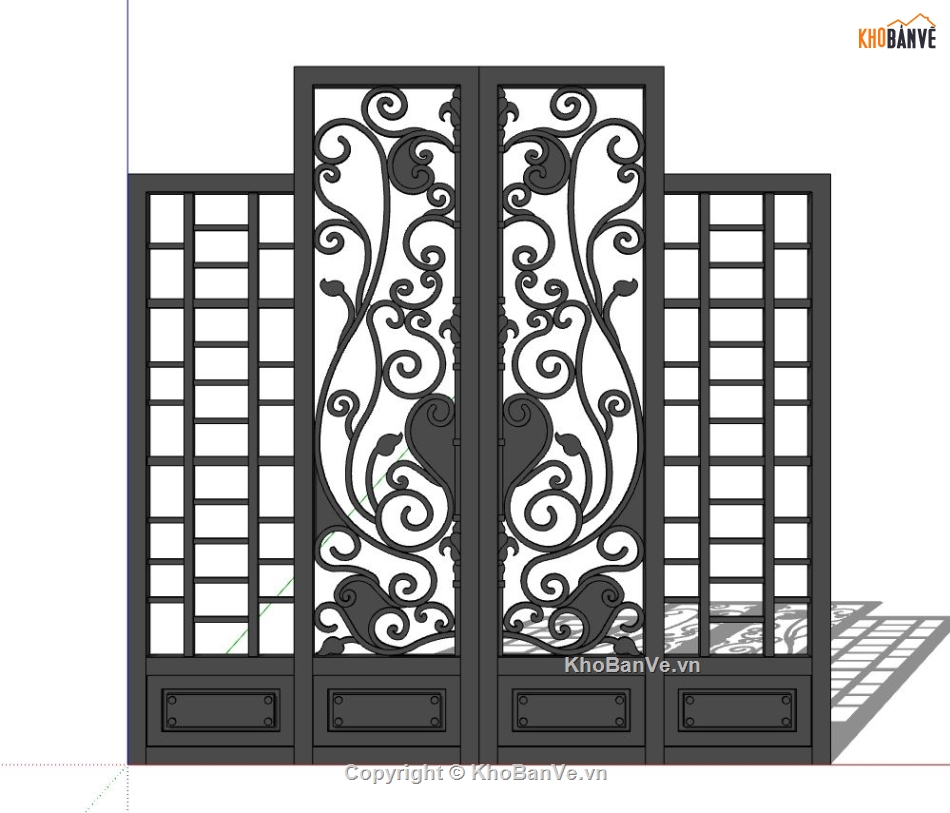 file cnc mẫu cửa,model su mẫu cửa,file sketchup mẫu cửa