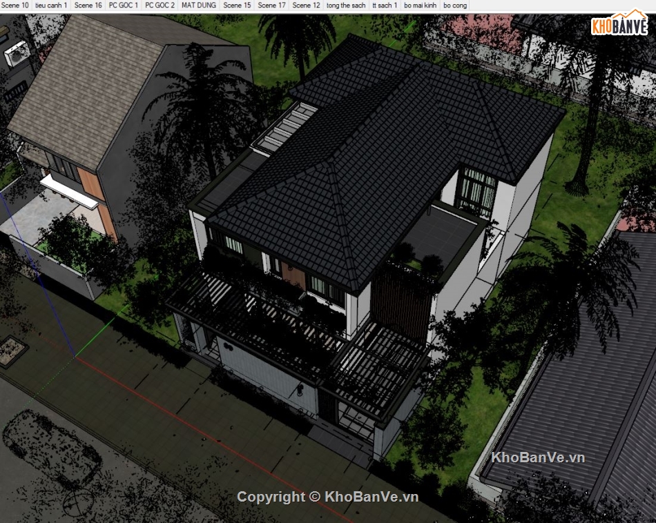 File 3d sketchup biệt thự,biệt thự 2 tầng sketchup,Model sketchup biệt thự 2 tầng,File sketchup biệt thự 2 tầng,sketchup biệt thự 2 tầng,sketchup biệt thự