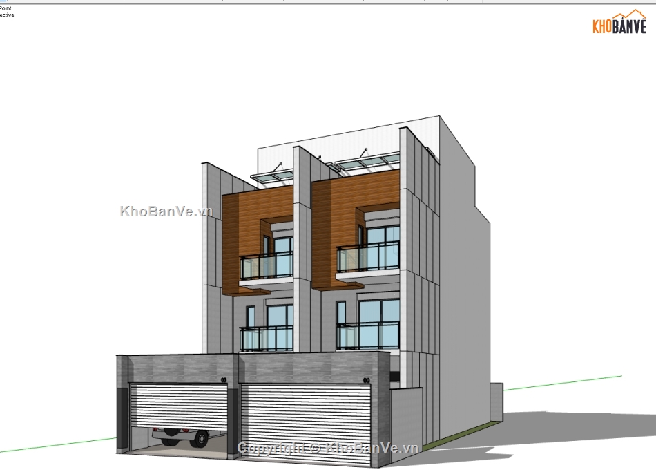 sketchup biệt thự 4 tầng,model su biệt thự 4 tầng,model 3d biệt thự 4 tầng,file su biệt thự 4 tầng