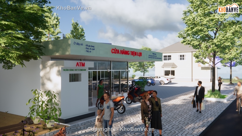 Model Sketchup siêu thị mini,Model Sketchup tiệm tạp hóa,File sketchup siêu thị mini,Model su siêu thị mini,Sketchup cửa hàng tạp hóa,siêu thị mini model sketchup