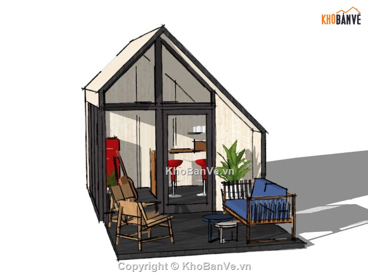 Home stay sketchup,Home stay model su,file sketchup homestay,model su homestay,sketchup home stay