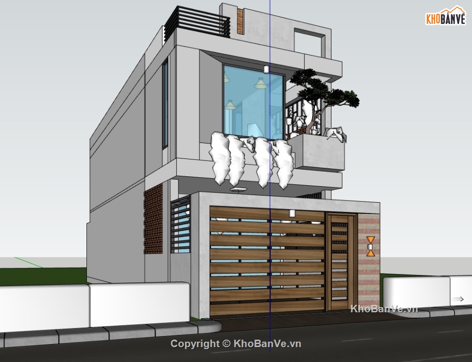 nhà phố sketchup,su nhà phố,sketchup nhà phố,sketchup nhà phố 2 tầng