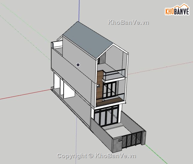 Nhà phố 3 tầng,model su nhà phố 3 tầng,nhà phố 3 tầng file su