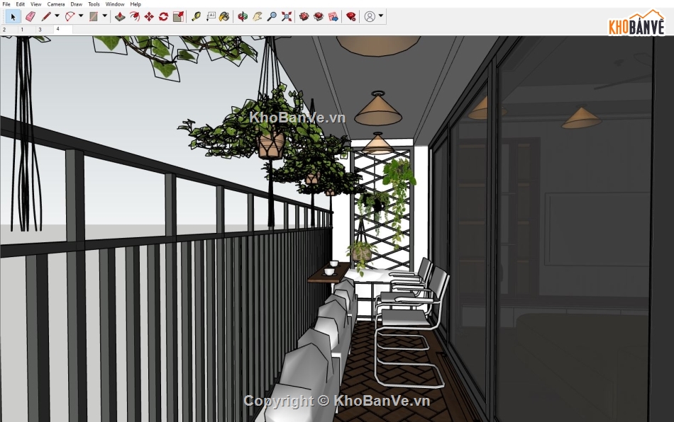 nội thất phòng khách,Sketchup phòng khách bếp,phòng khách bếp,nội thất phòng bếp,Sketchup bếp,phòng bếp sketchup